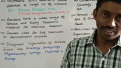 Role of Botanical Garden