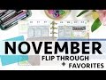 November Happy Planner Flip Through &amp; Favorites!