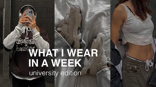 WHAT I WEAR IN A WEEK: University Edition *ft. Newbella*