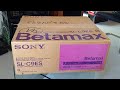 Neuf en bote scelle 1983 sony slc9es betamax vcr  dballage et test