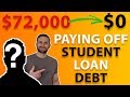 Paying Off $72,000 In Student Loan Debt - Debt Free Journey