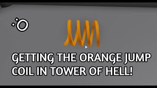 Getting The Orange Plastic Jump Coil In Tower Of Hell Code Correct Roblox Youtube - jump coil roblox
