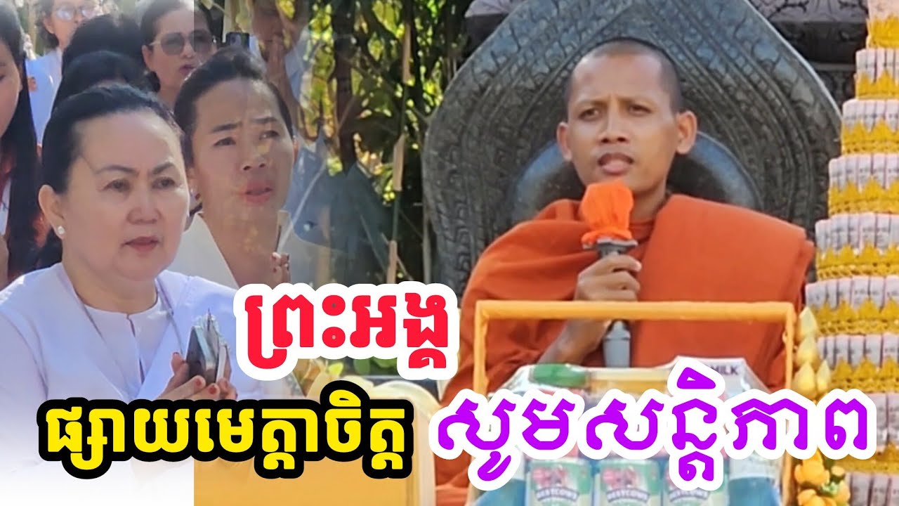 ព្រះអង្គ ធ្វើផ្សាយមេត្តាចិត្ត សូមសន្តិភាព