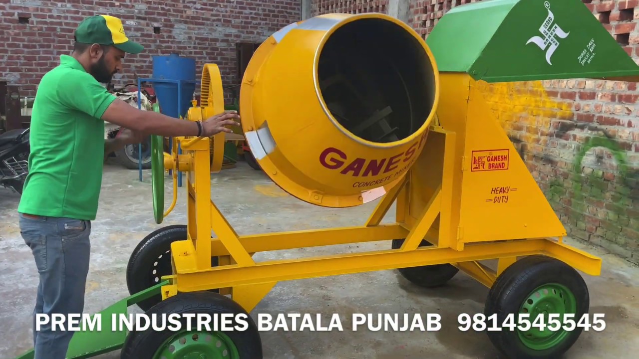 CEMENT MIXER MACHINE| concrete mixture machine 9814545545 - YouTube