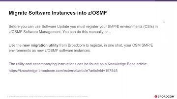 Make Your Transition to Software Maintenance in z/OSMF Simple