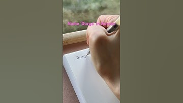 How to write your name in Korean - Durga        #korean#cute#handwriting#name
