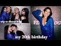 my 20th birthday vlog!! my first birthday party EVER + and a surprise trip to disney