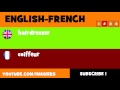 FROM ENGLISH TO FRENCH  hairdresser