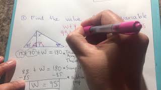 7.7 Triangle Angle Sum Theorem