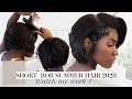 SHORT BOB HAIR STYLING FOR THE SUMMER | WATCH ME STYLE MY HAIR 2020 | iDESIGN8