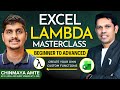 Excel LAMBDA Masterclass | Create Your Own Excel Functions (No VBA) | Ft. Chinmaya Amte