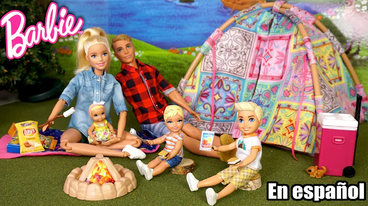Los Bebes de Barbie & Ken Van de Campamento - Aventuras de Familia Barbie