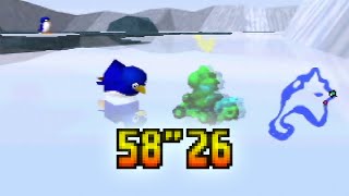 Mario Kart 64 - Sherbet Land Sc 3Lap - 58.26 Ntsc Former Wr