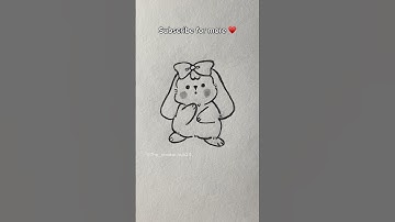 Cute things to draw when bored 🥱#easy #cute #art #drawing #tutorial #cutethings #shorts #viral