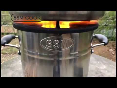 Video Bếp đun Viên gỗ nén (Wood Pellet) Bếp đun viên nén... - youtube