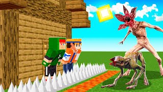 DESAFIO DA BASE VS DEMOGORGON QUE EVOLUI NO MINECRAFT!!