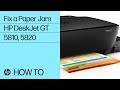 Fixing a Paper Jam on the HP DeskJet GT 5810 and 5820 Printers | HP