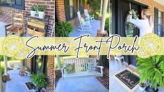 SUMMER FRONT PORCH DECOR 2026 🍋| Clean, Plant, & Decorate With Me!