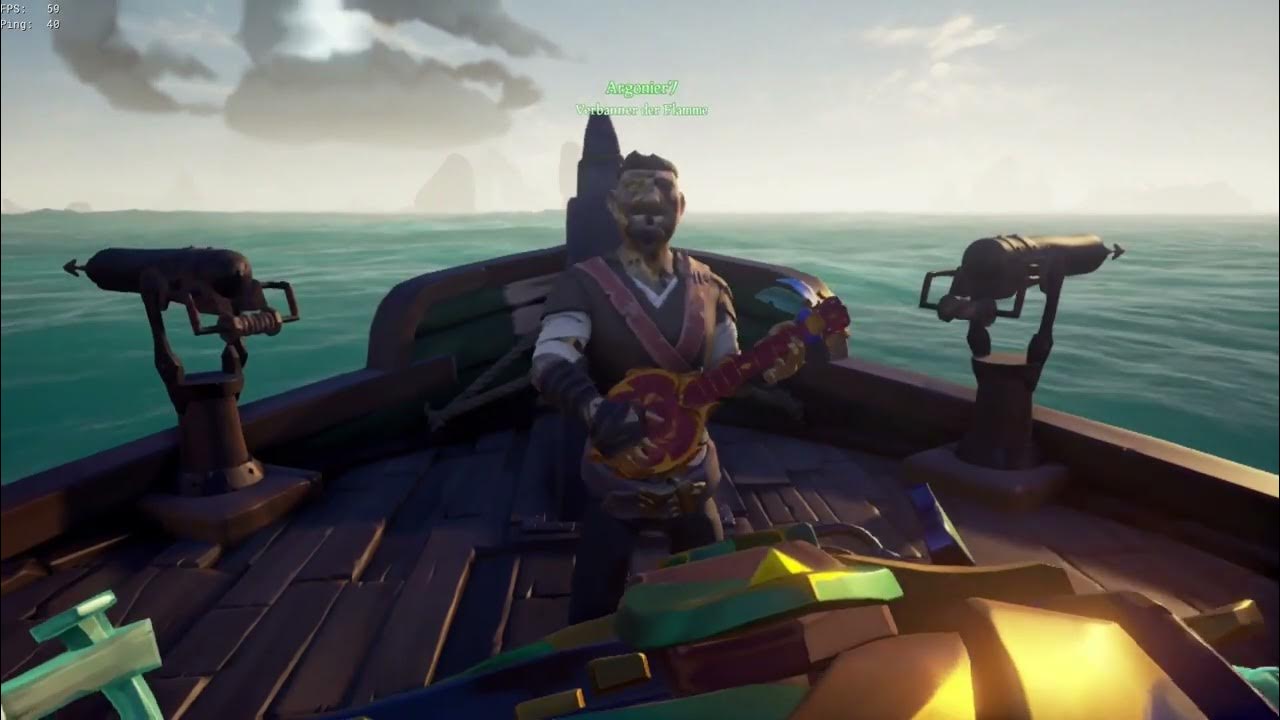 Sea of Thieves Row Row Row Your Boat (Drehleier, Banjo) YouTube