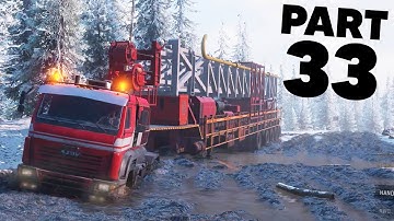SNOWRUNNER Gameplay Walkthrough Part 33 - MASSIVE OIL RIG DELIVERY & FREE ANK MK38