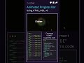 🔥 Create This Animated Progress Bar in 30 Seconds! | HTML & CSS Tutorial 💻⚡ #coding #webdesign