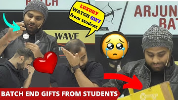 MR SIR LAST😭CLASS OF ARJUNA NEET•MR SIR GOT LUXURY😱GIFT BY STUDENT💗MR SIR GOT EMOTIONAL #shorts