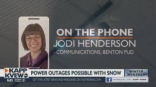 Benton PUD offers safety tips for power outages during cold weather