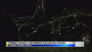 Pickens County family mourns loss of 3 relatives killed in car crash