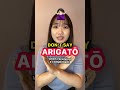 Don't say ARIGATO when receiving a compliment🙅♀️ #Shorts