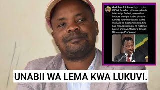 GODBLESS LEMA REMINDS THIS LETTER HE WROTE TO MINISTER LUKUVI ON TWITTER.