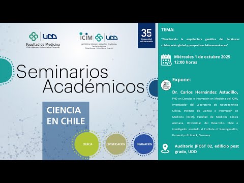 Previsualización de '[1° de octubre] Descifrando la arquitectura genética del Parkinson: colaboración perspectivas latinoamericanas'