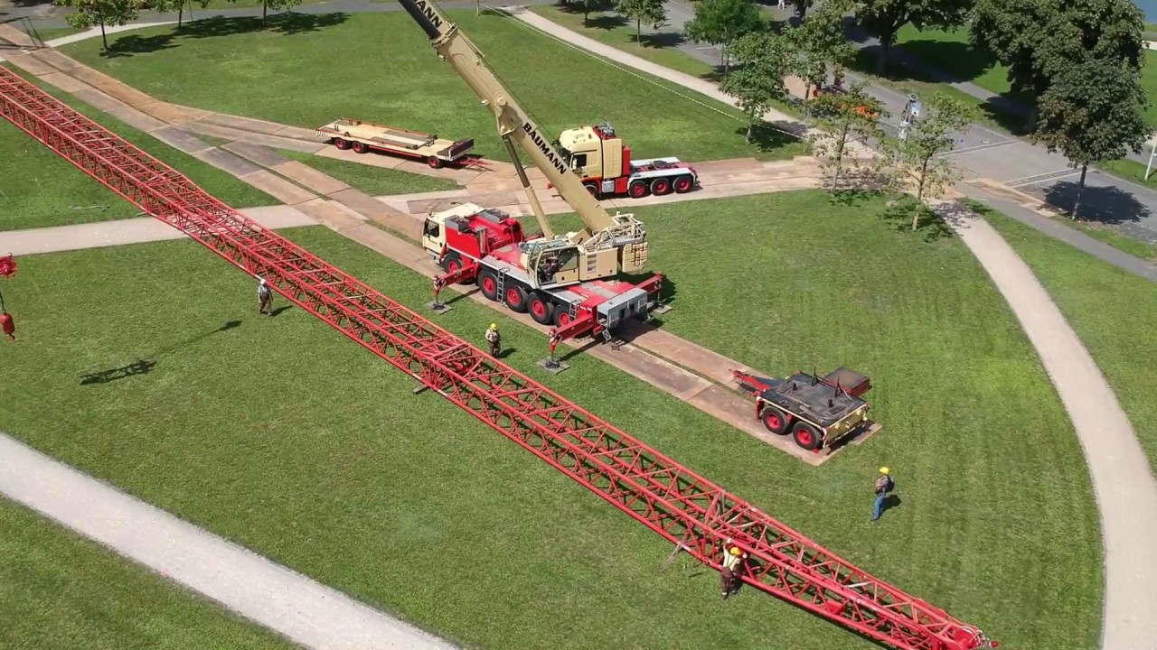 A Crane building a Crane YouTube