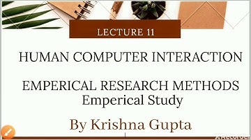 Empirical research methods in hci  (Empirical study)