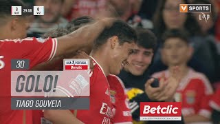 Golo Tiago Gouveia: Benfica (3)-0 Vizela (Liga 23/24 #22)