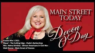 Main Street Today Ep36 Mrs. Velma Brinkley, Rique' and Clyde's Barbershop, Matt Boone Music
