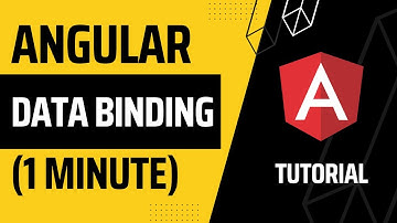 How To Use Data Binding In Angular Tutorial (in 1 minute)
