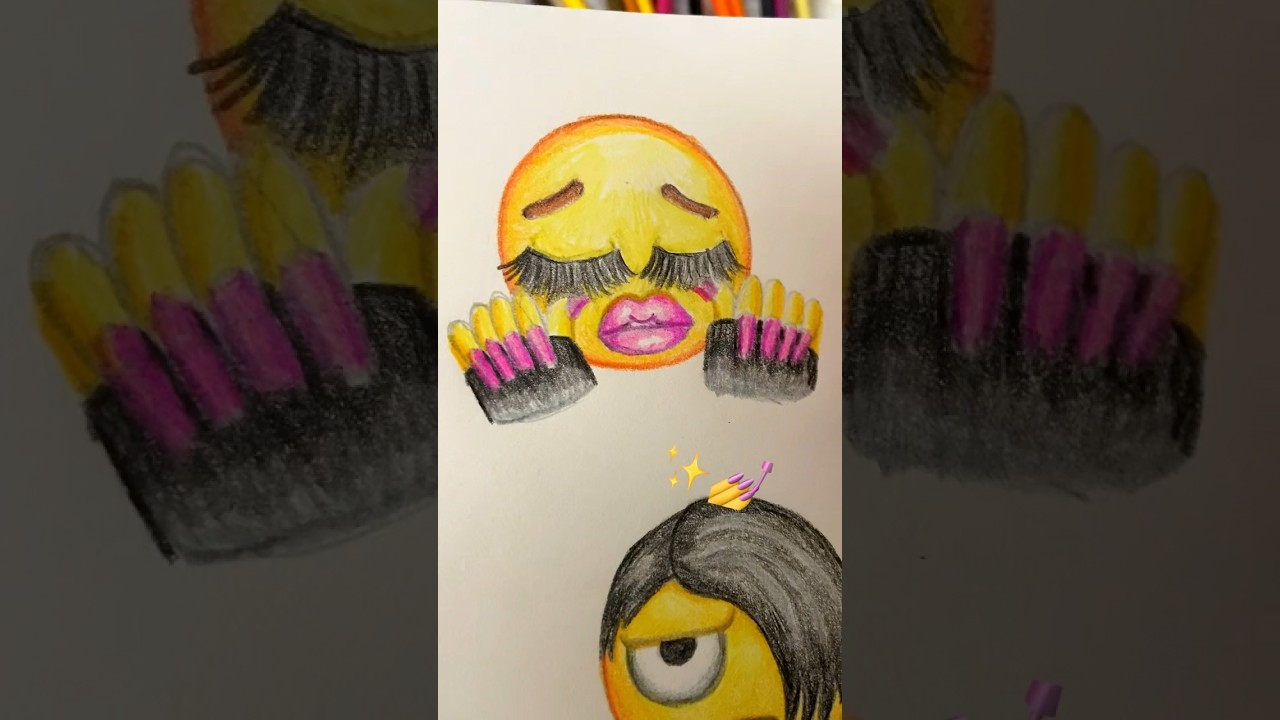 emojis we NEED pt.2 🥺👉👈 art drawing colors emoji fyp shorts YouTube