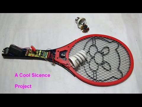 How To Light An Energy Bulb By A Mosquito Bat Circuit