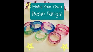 How to Make Easy Resin Jewelry Rings - It's not as hard as you think!