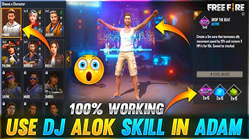 Use Dj Alok Ability In Adam 😱 100% Working Trick || Must Watch - Garena Free Fire