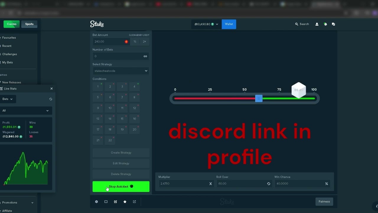 BEST LOW RISK DICE STRATEGY | STAKE 2025