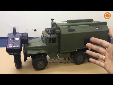 Video Xe Tải Quân Sự Wpl B36 Ural 1/16 2.4GHz 6Wd Nhông 3... - youtube