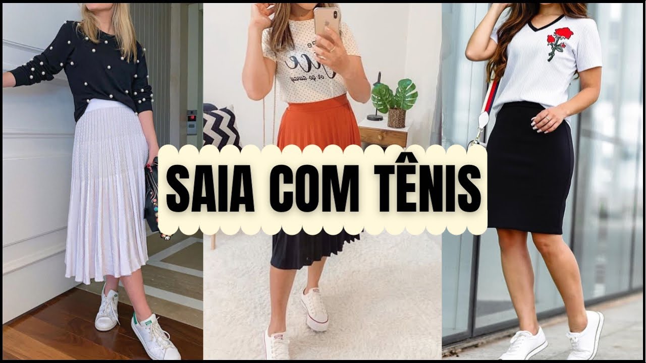 Moda Evangélica Saia Com Tênis Combina? Tendência de Looks Com