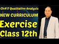 Ch#17 Qualitative Analysis Exercise 