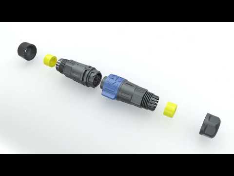 M19 Plastic Male Female 2 Pin Wire Electrical Connector Types
