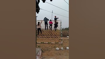 commando #net climbing Kuno River Camp