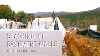 ICF Mountain Homestead Basement: Stacking FoxBlocks Insulated Concrete Forms