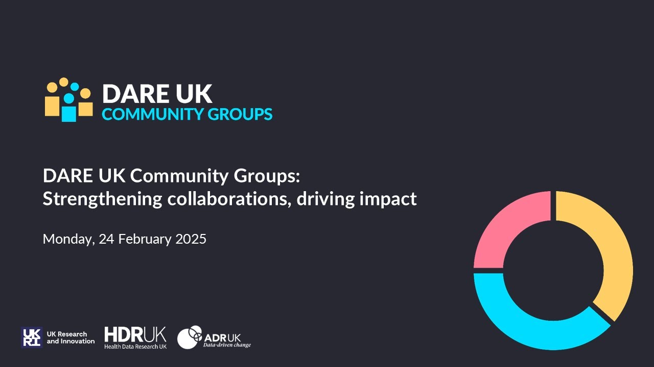 DARE UK Community Groups - Strengthening Collaborations, Driving Impact ...