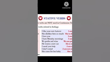 Stative verbs #englishgrammar