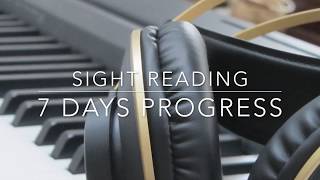 7 DAYS | PiANO SiGHT READING | PROGRESS screenshot 1